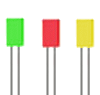 Leds 3mm Rectangular 